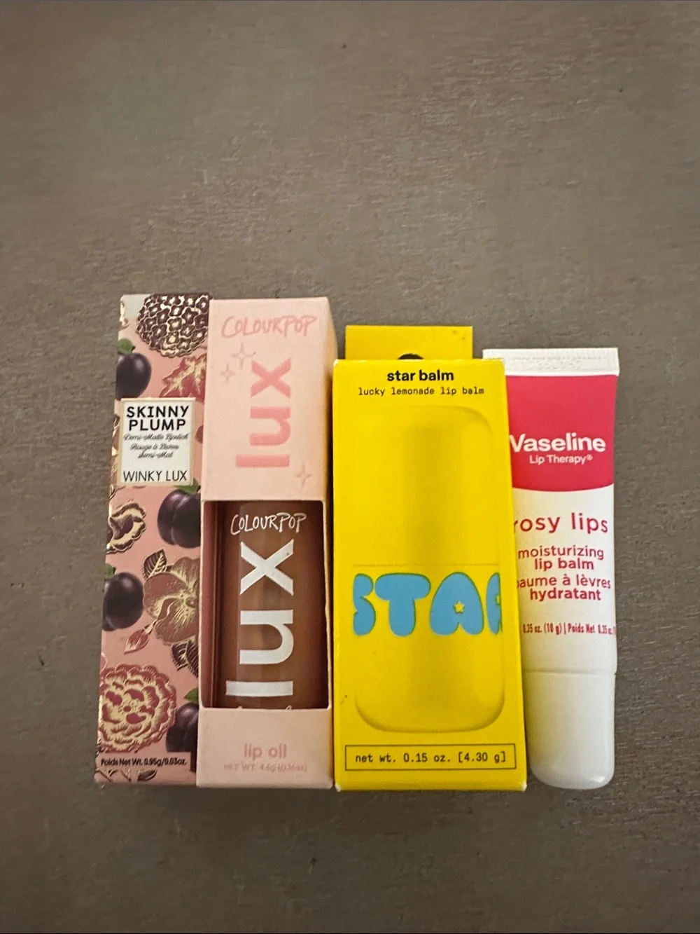 Winky Lux, ColourPop, StarBalm, VaselineRosy Lips Bundle